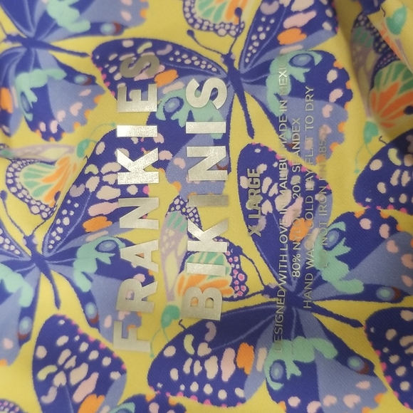 💕FRANKIE'S BIKINIS💕 Gavin Cheeky Bikini Bottom ~ Monarch Butterflies XL NWT - Picture 5 of 11